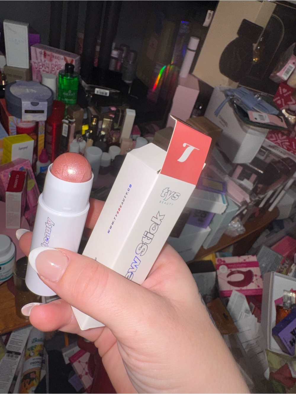 Cream Highlighter Stick - Rose Gold Glow
